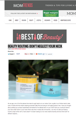 Beauty Routine: Don't Neglect Your Neck - MomTrends